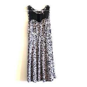 Leopard Print Sleeveless Dress w/ Netting